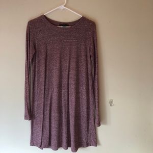 A-line long sleeve casual dress
